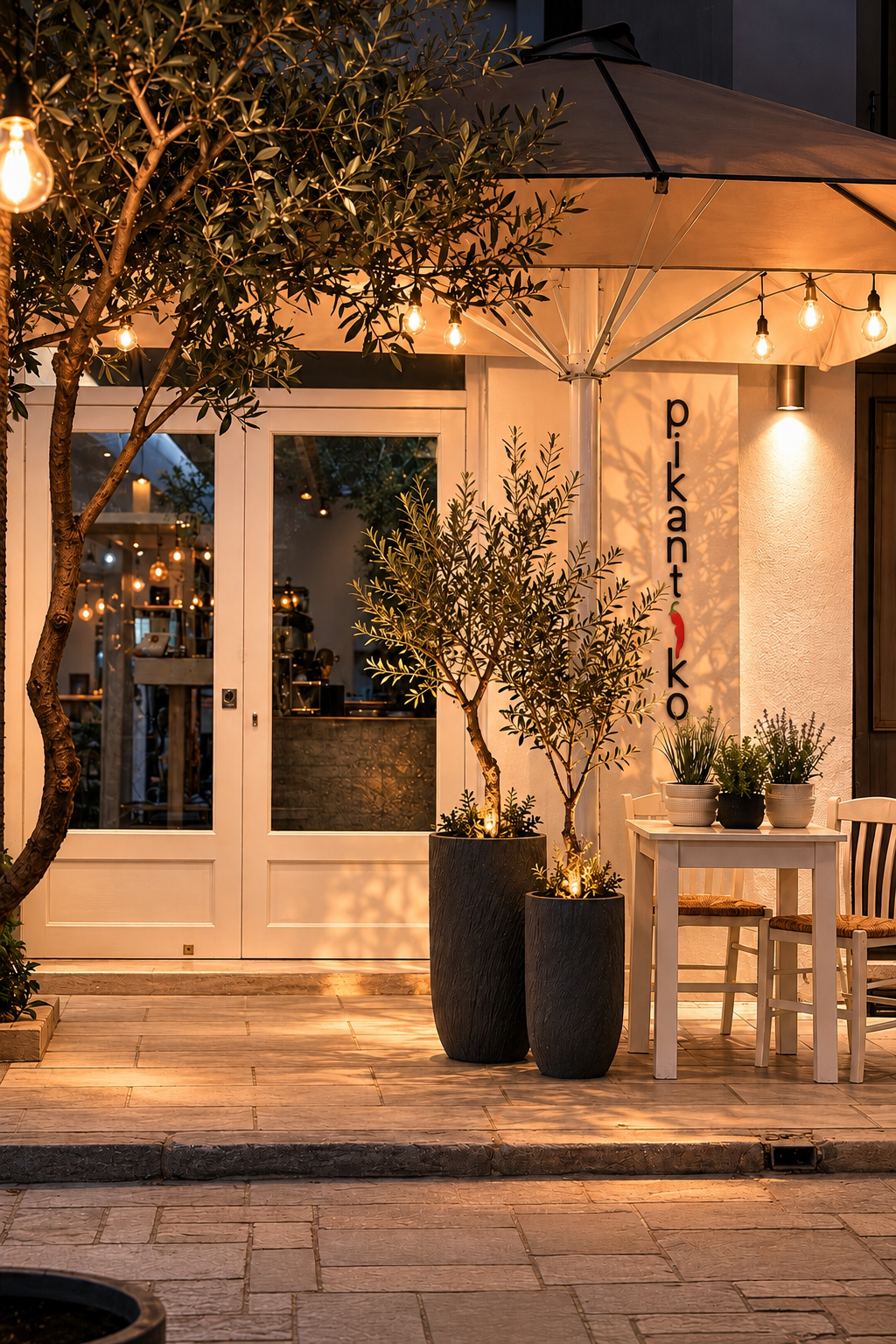 Pikantiko Grill House — η είσοδος του εστιατορίου